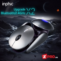 Chuột Inphic Silent X2 v2 (Kết nối 2.4ghz + Bluetooth)