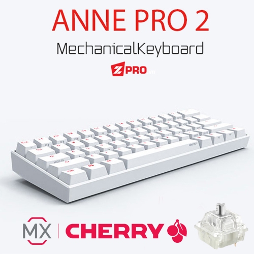 Bàn phím cơ Anne Pro 2 - Cherry Speed Silver