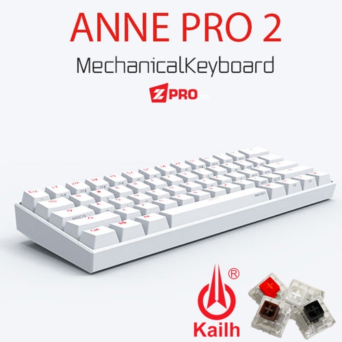 Bàn phím cơ Anne Pro 2 Kailh Box - White