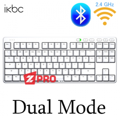 Bàn phím cơ iKBC S200 Dual Mode - White