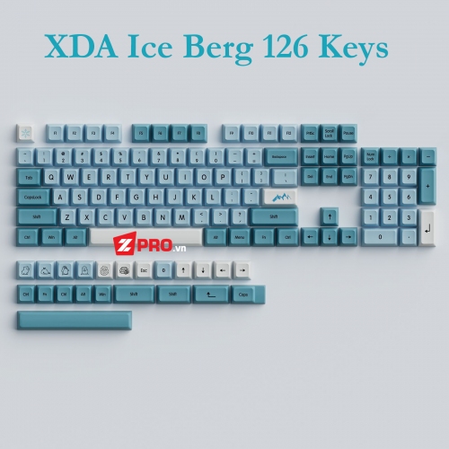Bộ Keycap IceBerg 126 Nút (XDA Profile)