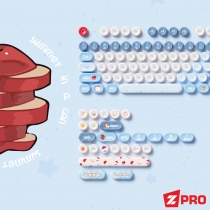 Akko Bottle Cap Keycaps – Apple Wave