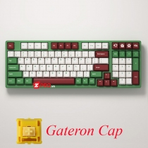 Bàn phím cơ AKKO 3098DS v2 - Matcha Red Bean (Gateron Cap Yellow)