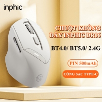 Chuột không dây Bluetooth Gaming Inphic DR6 Silent