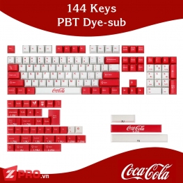 Bộ Keycap PBT Cocacola 144 Phím
