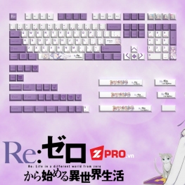 Bộ Keycap Anime PBT Re:Zero 151 Keys