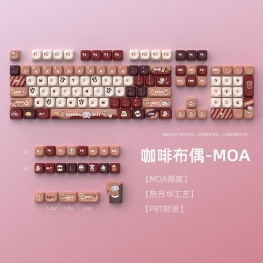 Bộ keycap Ragdoll Cafe ( MOA Profile - 135 Nút)