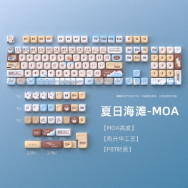 Bộ keycap Summer Peach ( MOA Profile - 135 Nút)