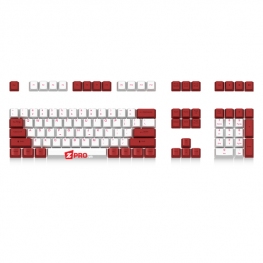 Keycap Ducky PBT 108 phím White-Red
