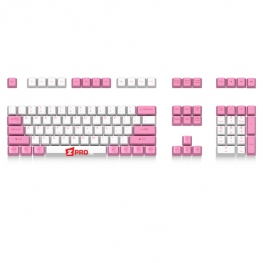 Keycap Ducky PBT 108 phím White-Pink