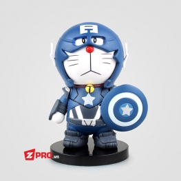 Mô hình Figure Doremon Captain America Cosplay