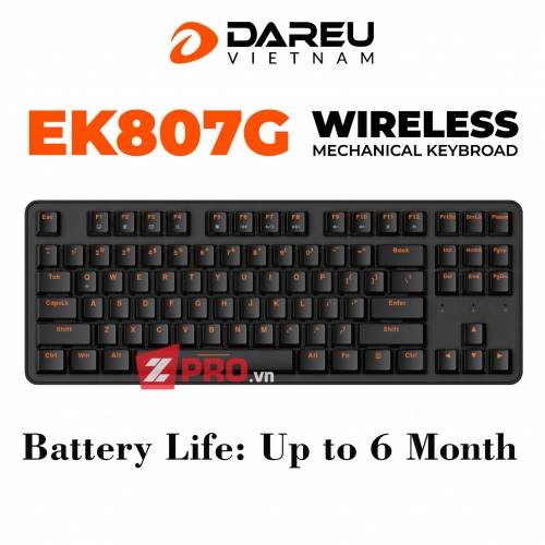 Bàn phím cơ Dareu EK807G - Wireless 2.4ghz