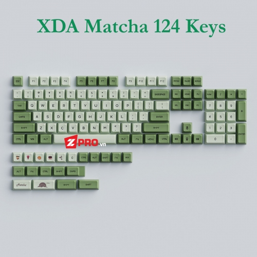 Bộ Keycap Matcha 124 Nút (XDA Profile)