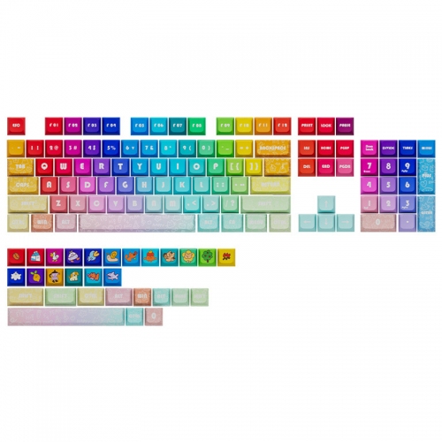 Bộ Keycap Rainbow - 133 nút (PBT, XDA Profile)