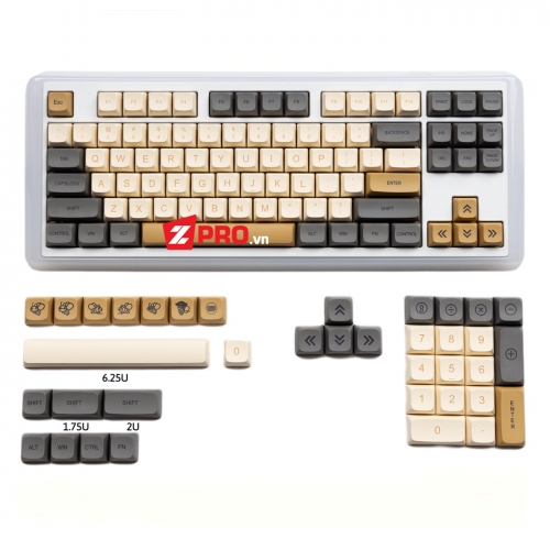 Bộ Keycap Shimmer Ember v2 (XDA Profile - 124 Keys)