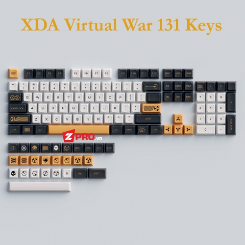 Bộ Keycap Virtual War 131 Keys (XDA Profile)