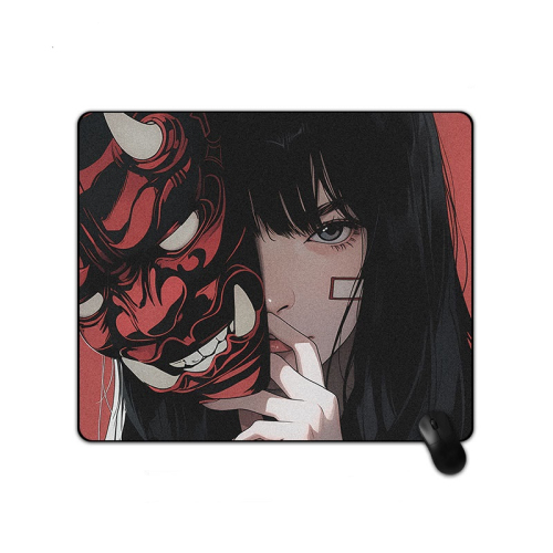 Lót chuột Samurai Oni Mask Girl